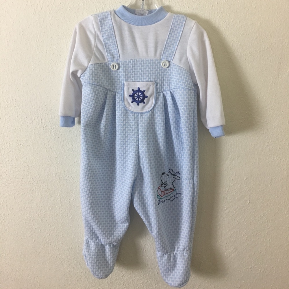 Vintage Blue & White Anchors Away... Pajamas